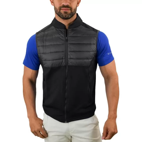 Columbia Golf Mens OmniWick In The Element Full Zip VestBlack