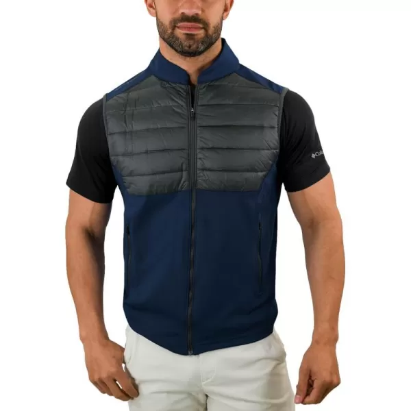 Columbia Golf Mens OmniWick In The Element Full Zip VestNavy