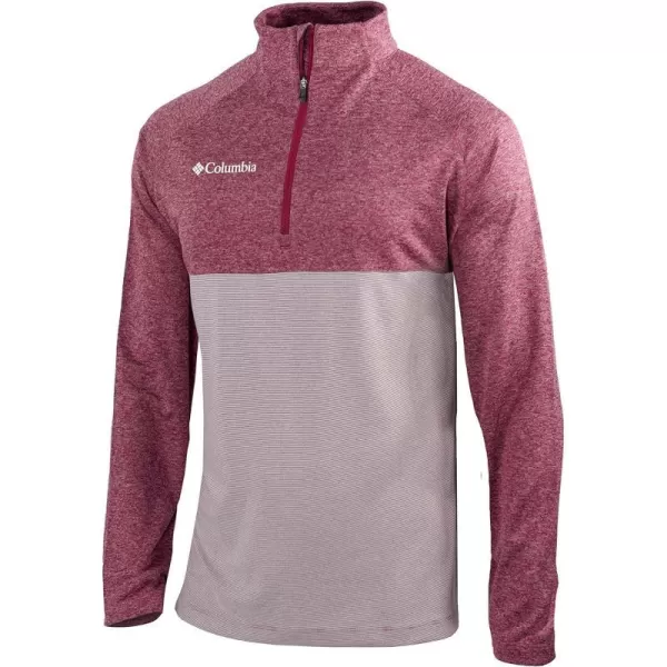 Columbia Golf Mens OmniWick Rockin It PulloverBeet