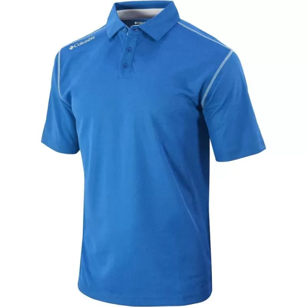 Columbia Golf Mens OmniWick Shotgun PoloHarbor Blue