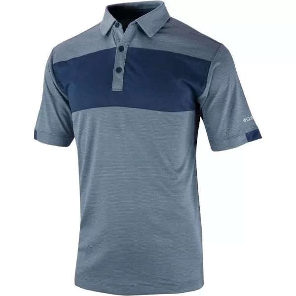 Columbia Golf Mens OmniWick Total Control PoloDark Mountain