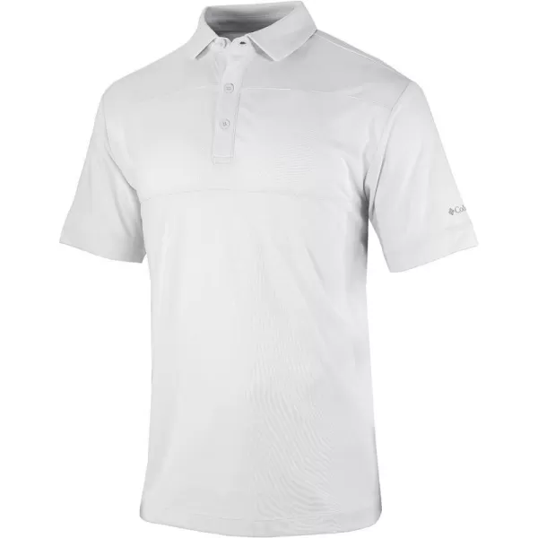 Columbia Golf Mens OmniWick Total Control PoloWhite