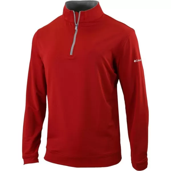 Columbia Golf Mens OmniWick Wickham Hills 14 ZipIntense Red