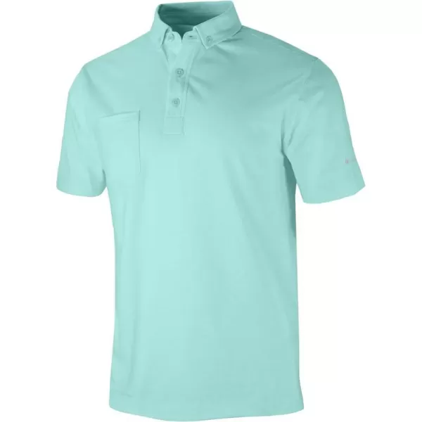 Columbia Golf Mens Walton Point PoloGulf Stream