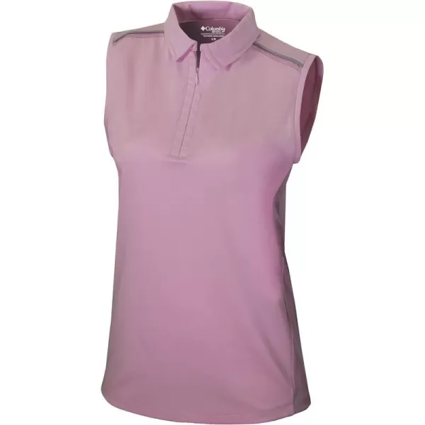 Columbia Golf Womens OmniWick Whistle Wind TankPink Dawn W Cool Grey