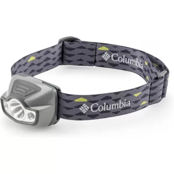 Columbia Headlamp 175 Lumen MultiColor LED Head Light  Best Headband Light Camping Accessories for Outdoors Adventures Hiking Backpacking Fishing Running amp CyclingGray 175 Lumens