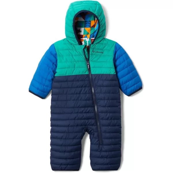 Columbia Infant Powder Lite Reversible Bunting Water repellent SleeperCollegiate NavyEmerald GreenBright Indigo