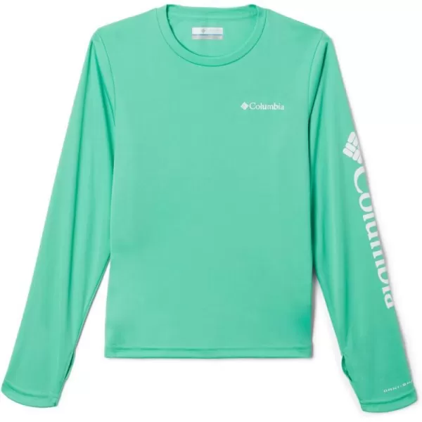 Columbia Kids Fork Stream Long Sleeve ShirtLight Jade