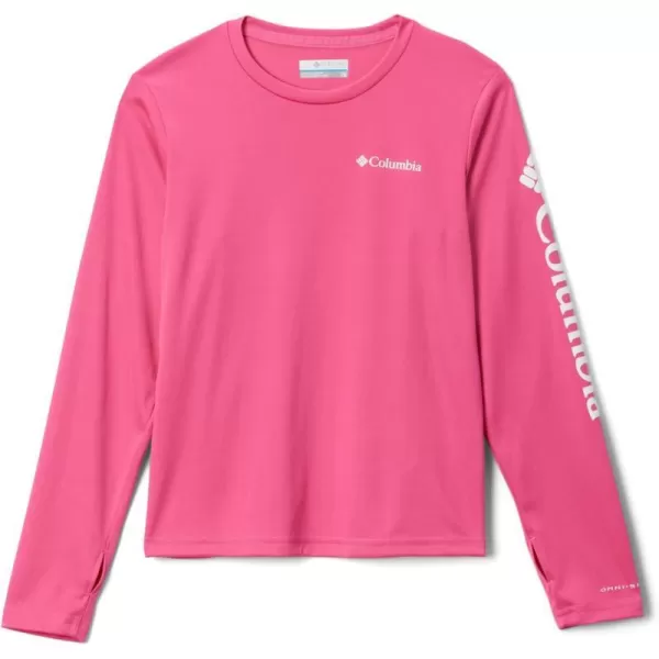 Columbia Kids Fork Stream Long Sleeve ShirtWild Geranium