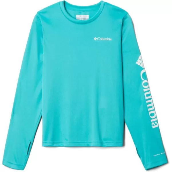 Columbia Kids Fork StreamnbspLong Sleeve ShirtBright Aqua