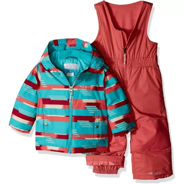 Columbia Kids Frosty Slope SetToddler Kids Wild Salmon Strokes