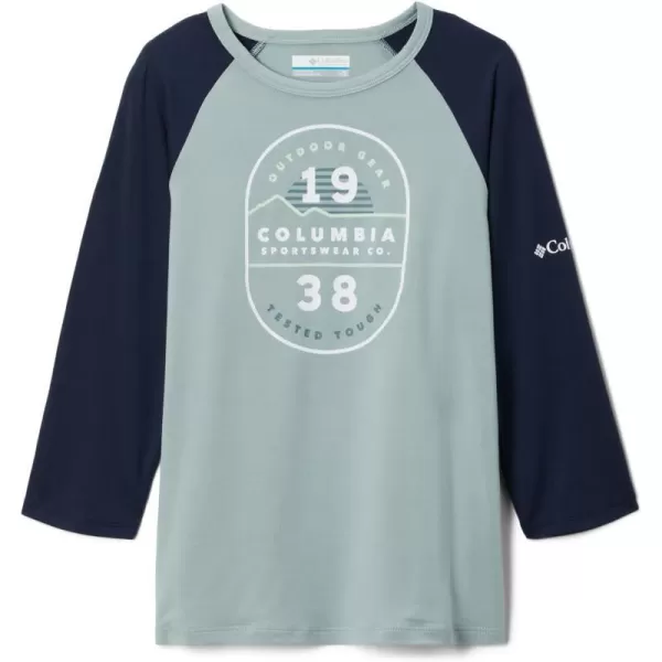 Columbia Kids Outdoor Elements 34 Sleeve ShirtNiagaraCollegiate Navy Csc Graphic