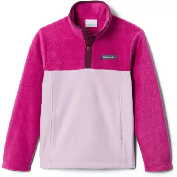 Columbia Kids Steens MTN 14 Snap Fleece PullOverAuraWild Fuchsia