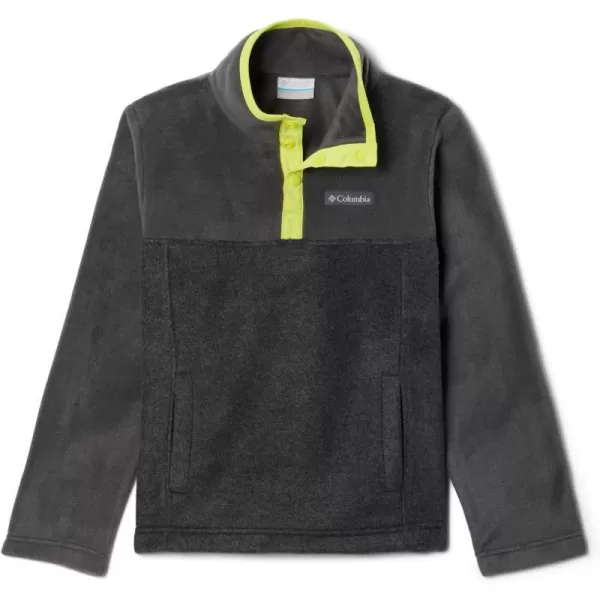 Columbia Kids Steens MTN 14 Snap Fleece PullOverCharcoal Heather  Shark