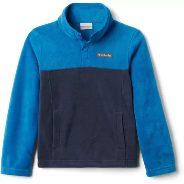 Columbia Kids Steens MTN 14 Snap Fleece PullOverCollegiate NavyBright Indigo