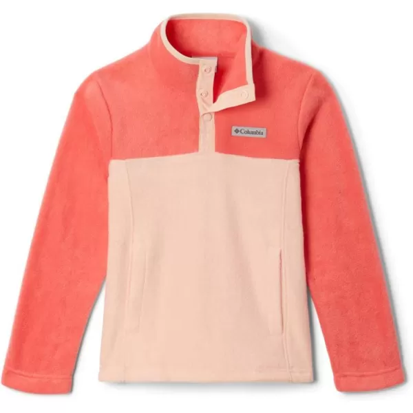 Columbia Kids Steens MTN 14 Snap Fleece PullOverPeach BlossomBlush Pink