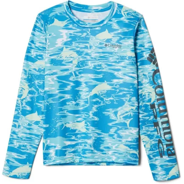 Columbia Kids Super Terminal Tackle Long SleevePool Ripples