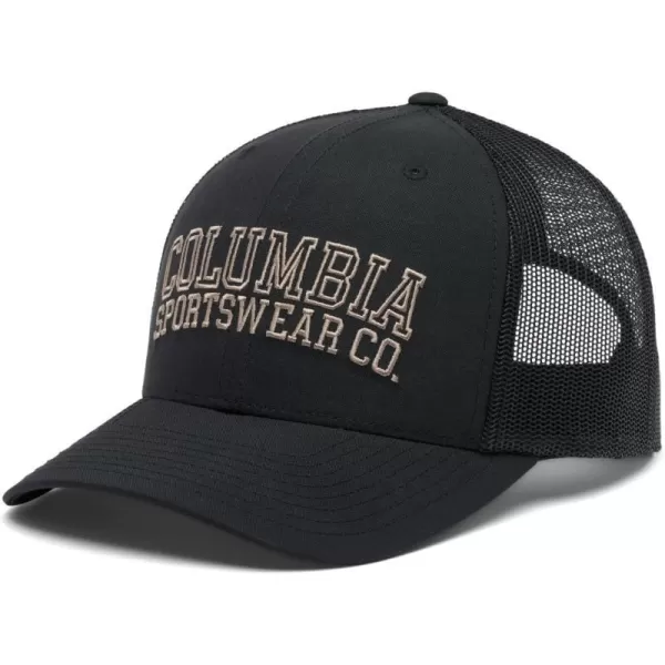 Columbia Logo Snap BackBlackArched Columbia