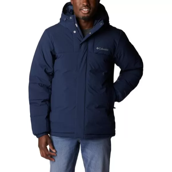 Columbia Mens Aldercrest Down Hooded JacketCollegiate Navy