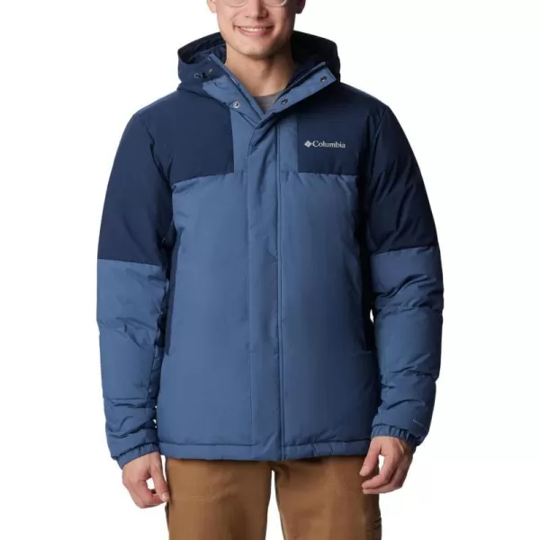 Columbia Mens Aldercrest Down Hooded JacketDark Mountain  Collegiate Navy