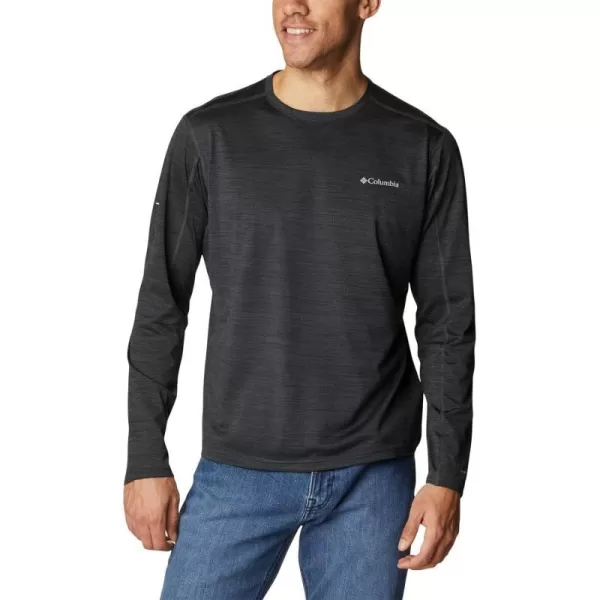 Columbia Mens Alpine Chill Zero Long SleeveBlack Heather