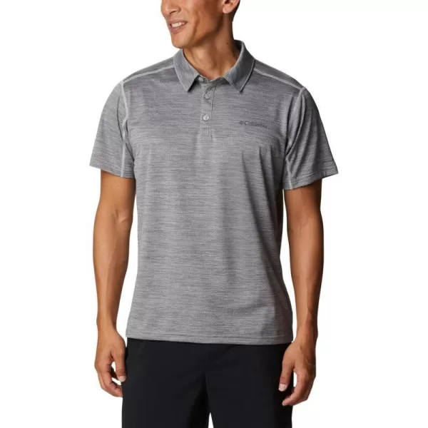 Columbia Mens Alpine Chill Zero PoloColumbia Grey Heather