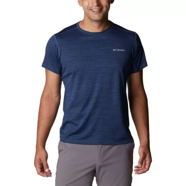 Columbia Mens Alpine Chill Zero Short Sleeve CrewCollegiate Navy Heather