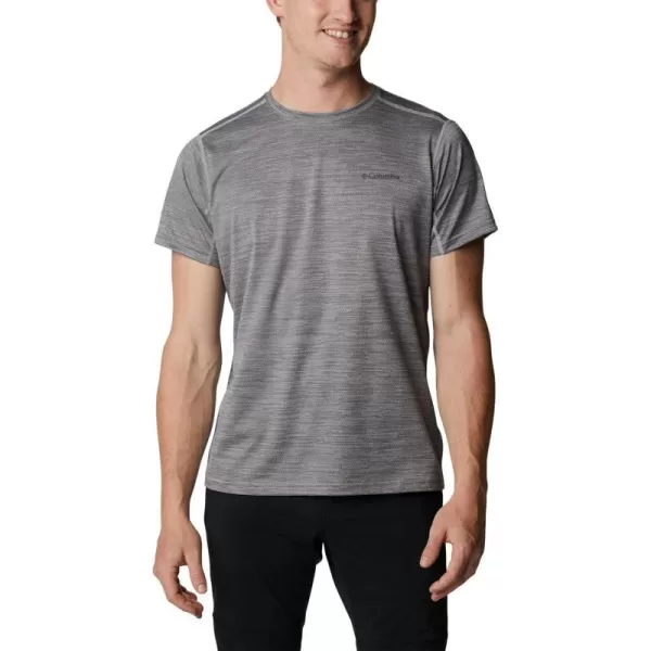 Columbia Mens Alpine Chill Zero Short Sleeve CrewColumbia Grey Heather