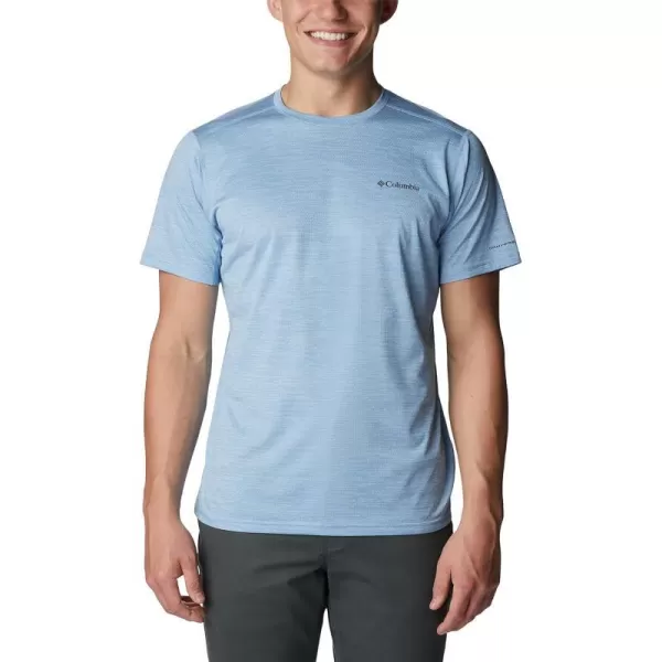 Columbia Mens Alpine Chill Zero Short Sleeve CrewJet Stream Heather