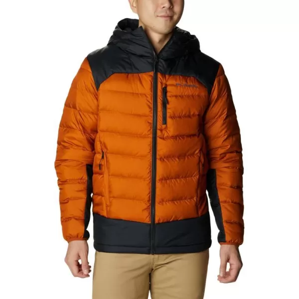 Columbia Mens Autumn Park Down Hooded JacketWarm CopperBlack