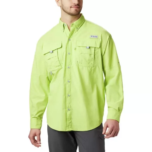 Columbia Mens Bahama II Long Sleeve ShirtGreen Glow