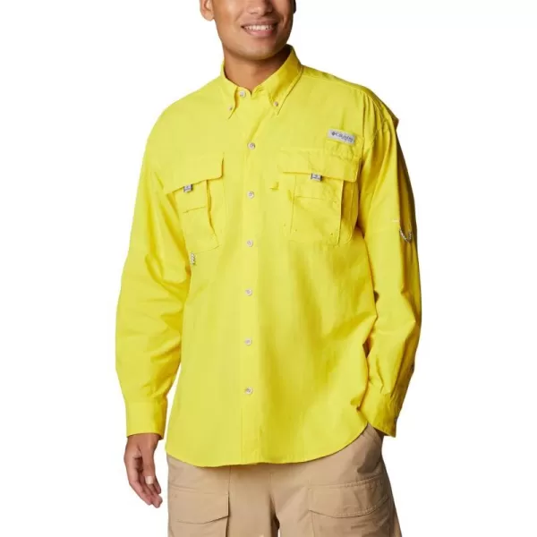 Columbia Mens Bahama II Long Sleeve ShirtLaser Lemon