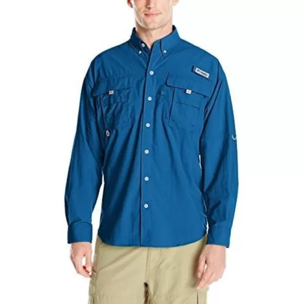 Columbia Mens Bahama II Long Sleeve ShirtMarine Blue