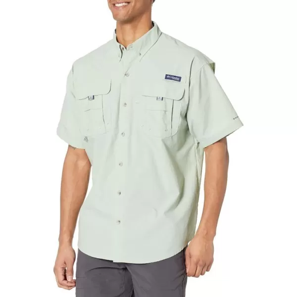 Columbia Mens Bahama Icon Short Sleeve ShirtCool Green Carey Chen Trout