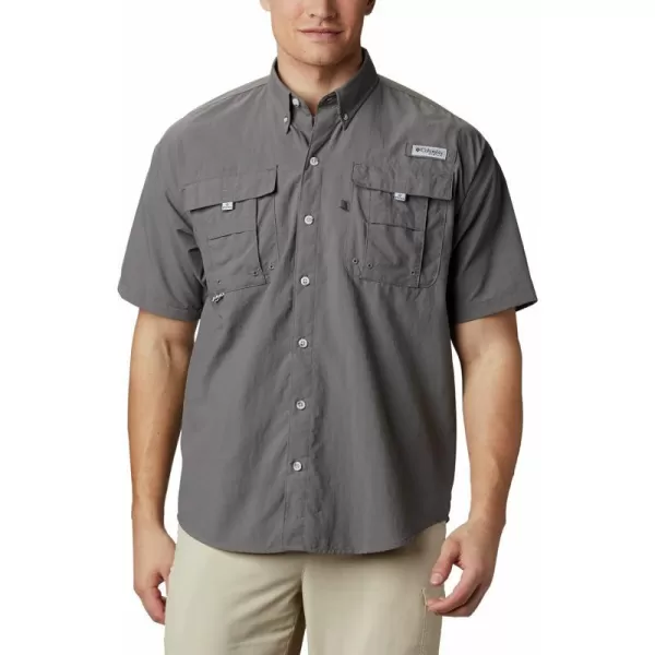 Columbia Mens Bahama Ii Short Sleeve ShirtCity Grey