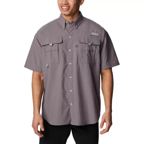 Columbia Mens Bahama Ii Short Sleeve ShirtGranite Purple