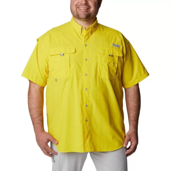 Columbia Mens Bahama Ii Short Sleeve ShirtLaser Lemon