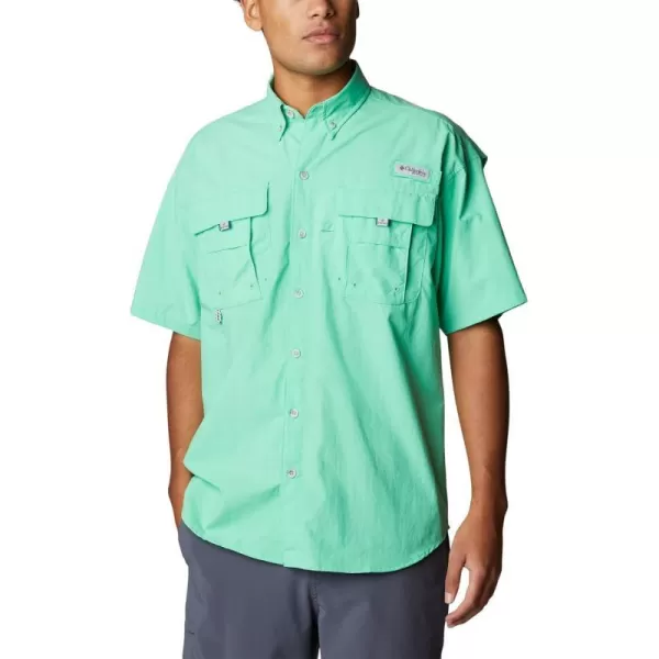 Columbia Mens Bahama Ii Short Sleeve ShirtLight Jade