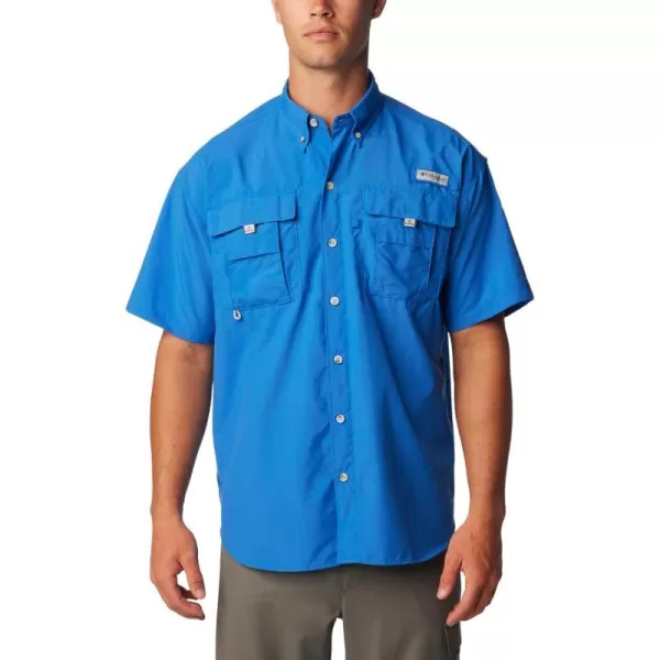 Columbia Mens Bahama Ii Short Sleeve ShirtVivid Blue