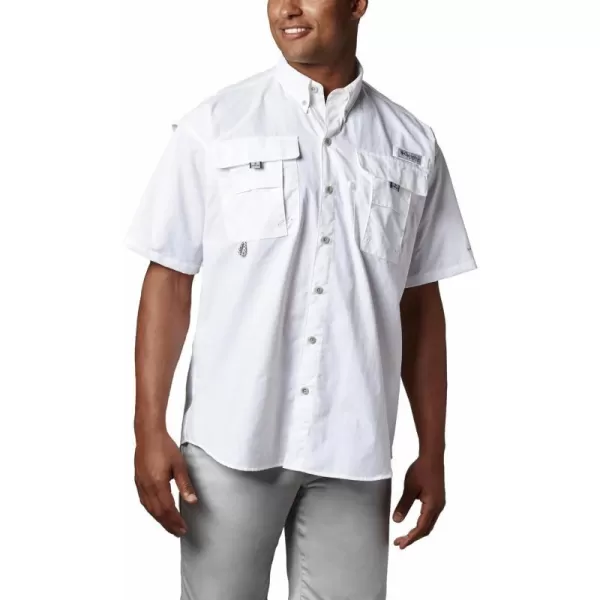 Columbia Mens Bahama Ii Short Sleeve ShirtWhite