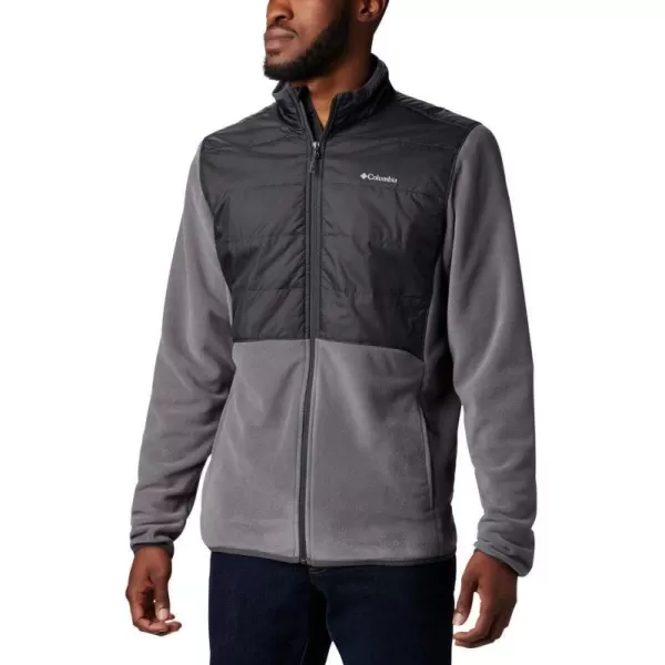 Columbia Mens Basin Butte Fleece Full ZipCity GreyShark