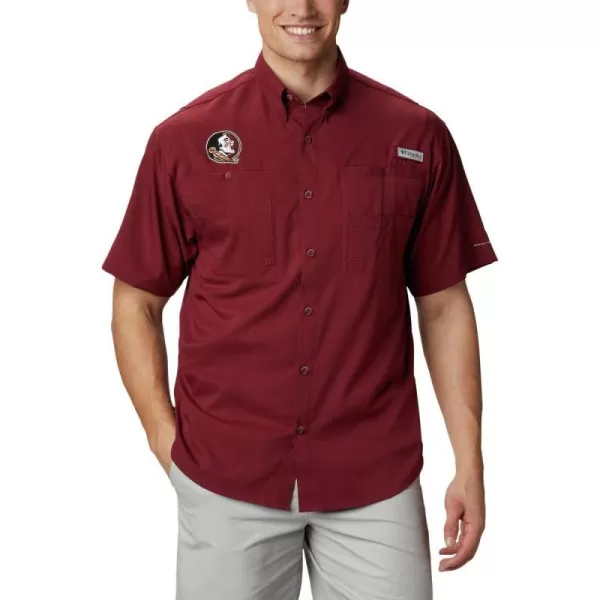 Columbia Mens Big  Tall Collegiate Tamiami Short Sleeve ShirtTeam Color 2