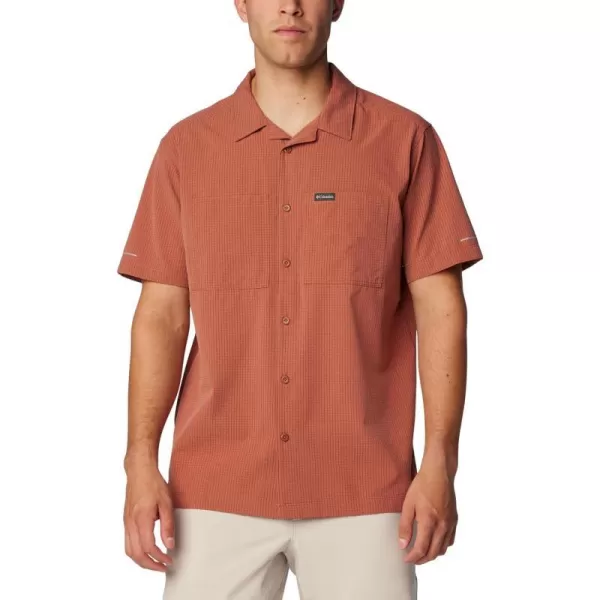 Columbia Mens Black Mesa Lightweight Short Sleeve ShirtAuburn