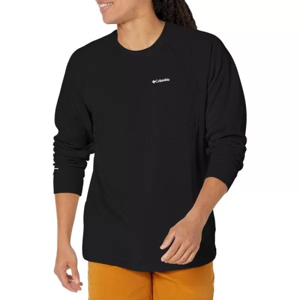 Columbia Mens Black Mesa Waffle Knit CrewBlack