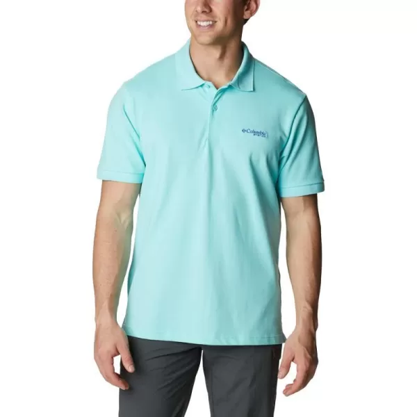 Columbia Mens Bonefish Pique PoloGulf Stream