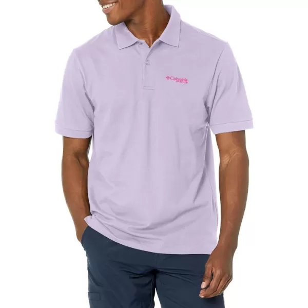 Columbia Mens Bonefish Pique PoloSoft Violet