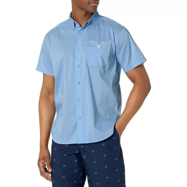 Columbia Mens Bonefish Short Sleeve ShirtAgate Blue