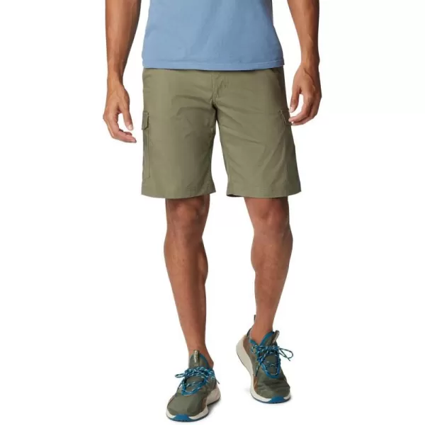 Columbia Mens Brentyn Trail Cargo ShortStone Green