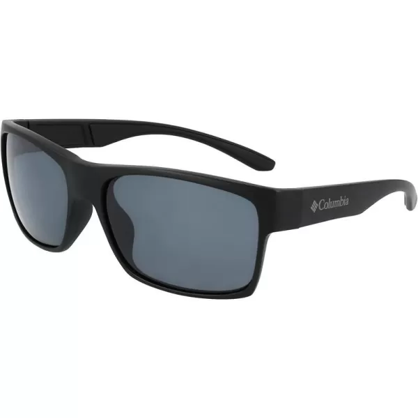 Columbia Mens Brisk Trail Rectangular SunglassesMatte Black