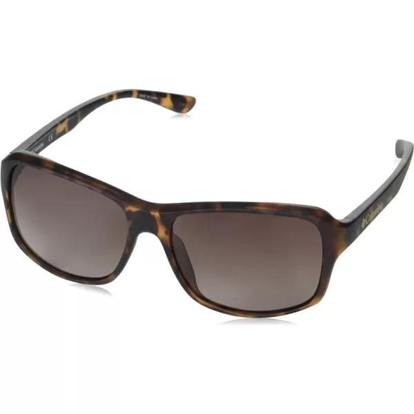 Columbia Mens Bristol Mills Rectangular SunglassesMatte Dark Tortoise